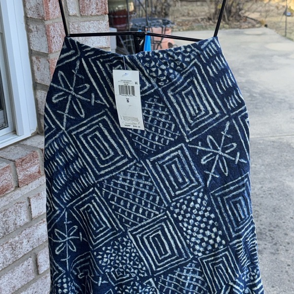 NWT Lauren Ralph Lauren Asymmetrical Blue White Skirt S $99 - Picture 6 of 7
